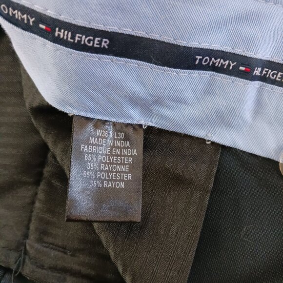 Tommy Hilfiger Mens Pants Marine Navy Blue Size 36X30 Dress Pant CA # 07043 - Picture 7 of 10